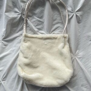 Faux Fur Cream purse